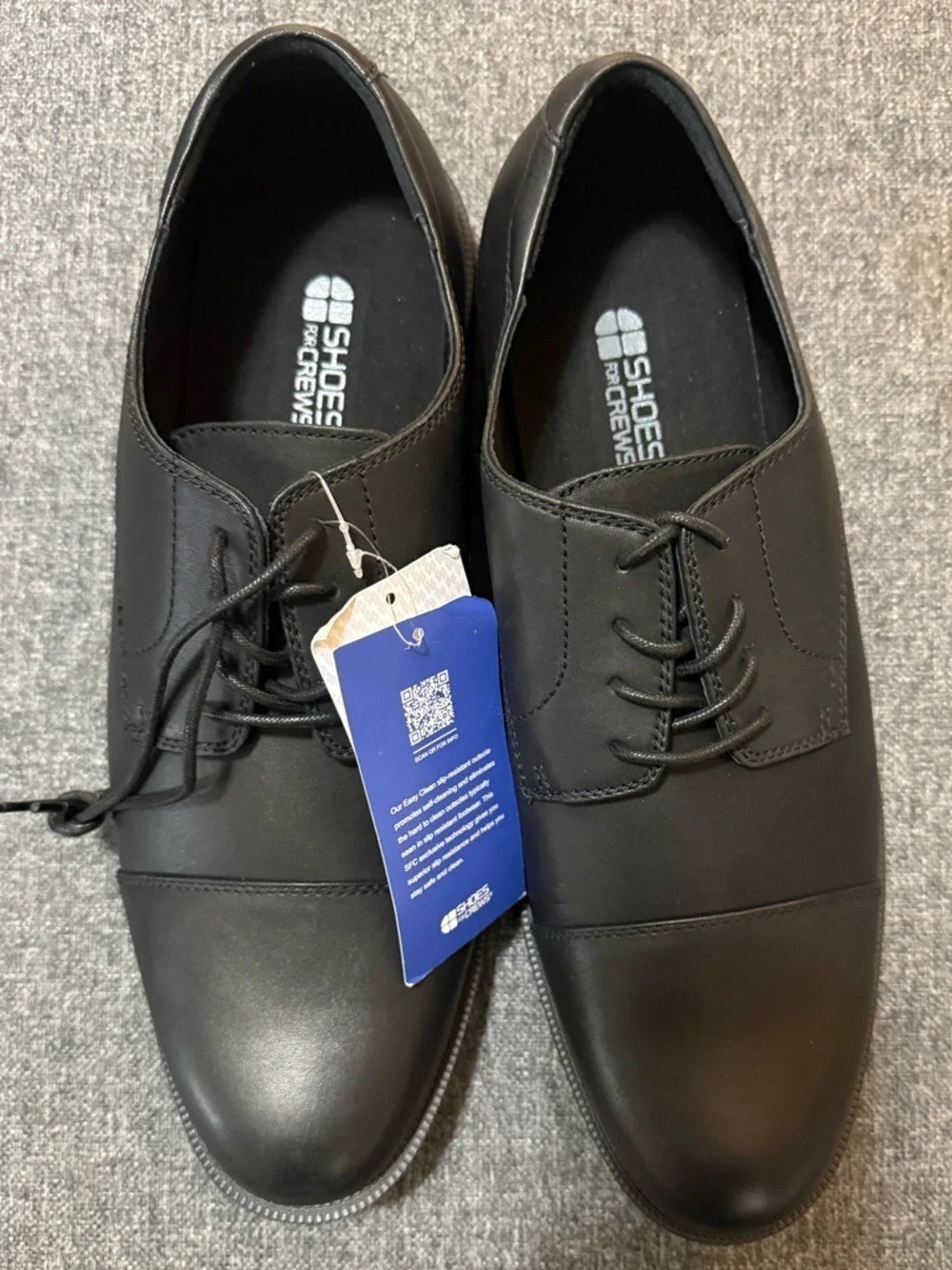 Shoes For Crews Senator Oxford Shoes Slip Resistant Work Dress Black Mens 13
